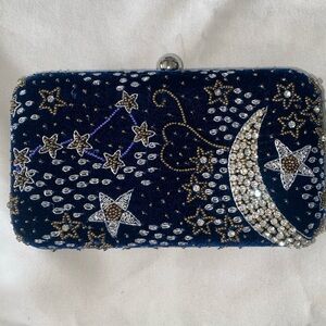 The Met Shop Beaded Celestial Velvet Square Clutch Metropolitan Museum Of Art